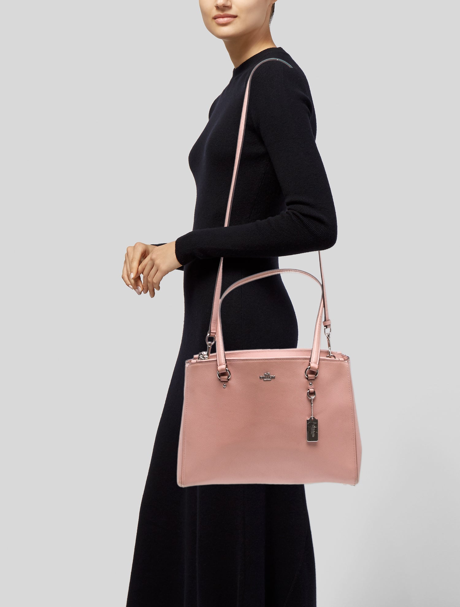 Coach Saffiano Leather Shoulder Bag