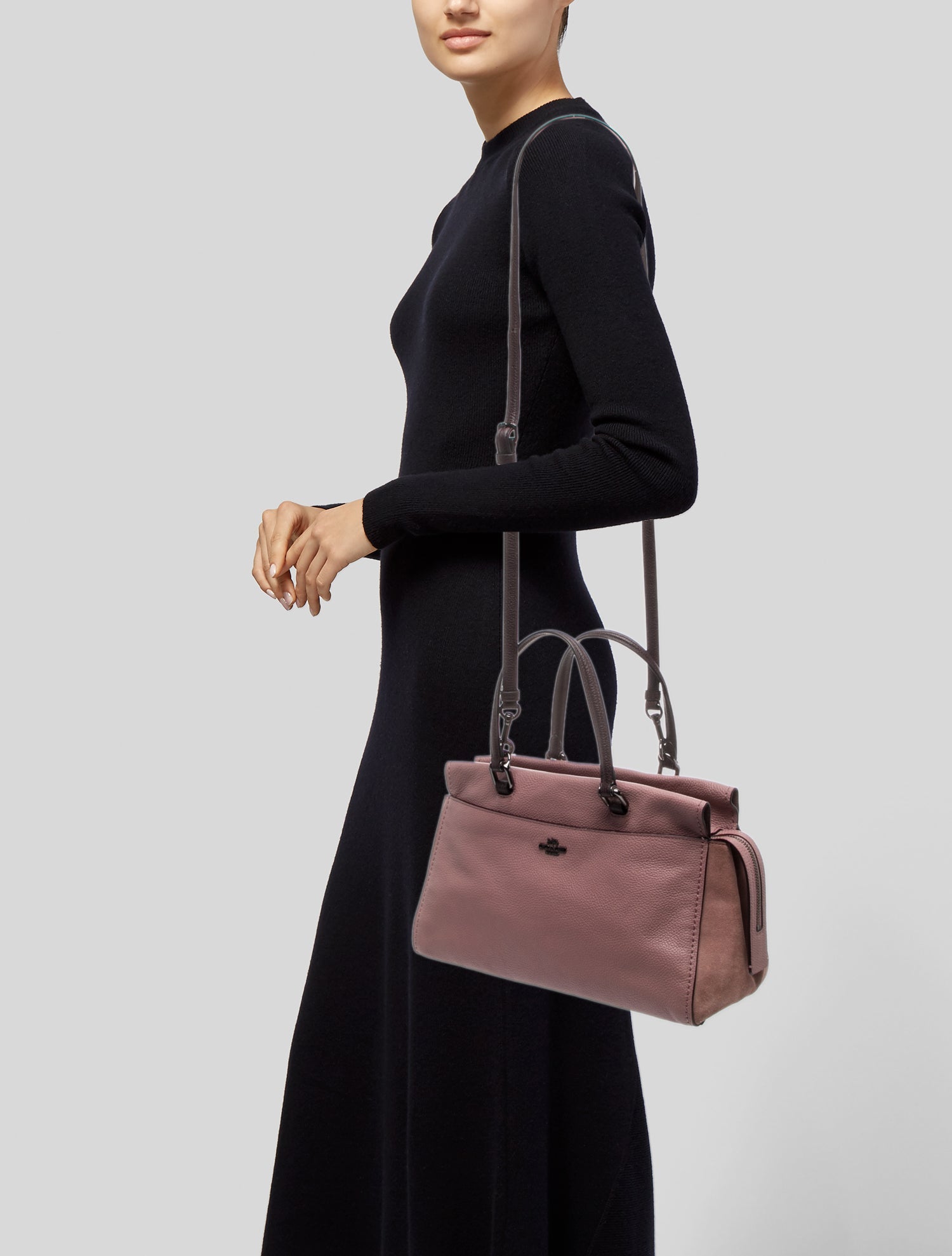 Coach Leather Top Handle Bag