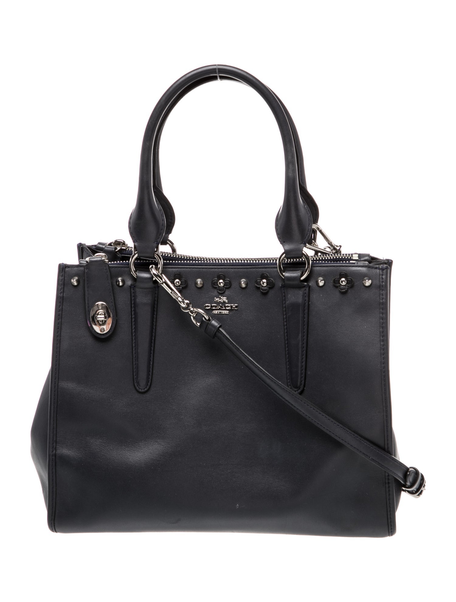 Coach Leather Top Handle Bag