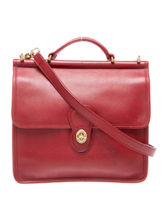 Coach Leather Top Handle Bag