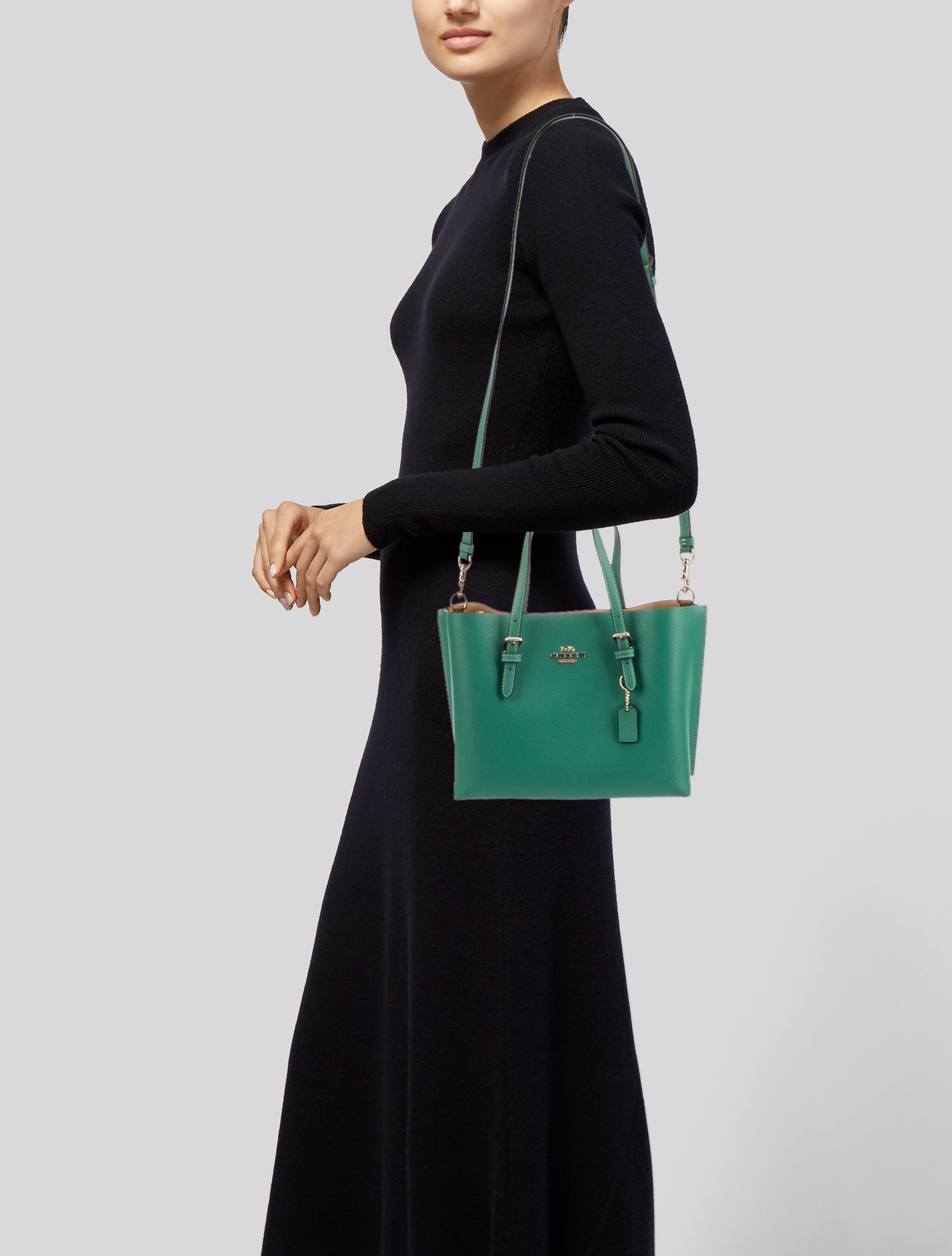 Coach Leather Top Handle Bag