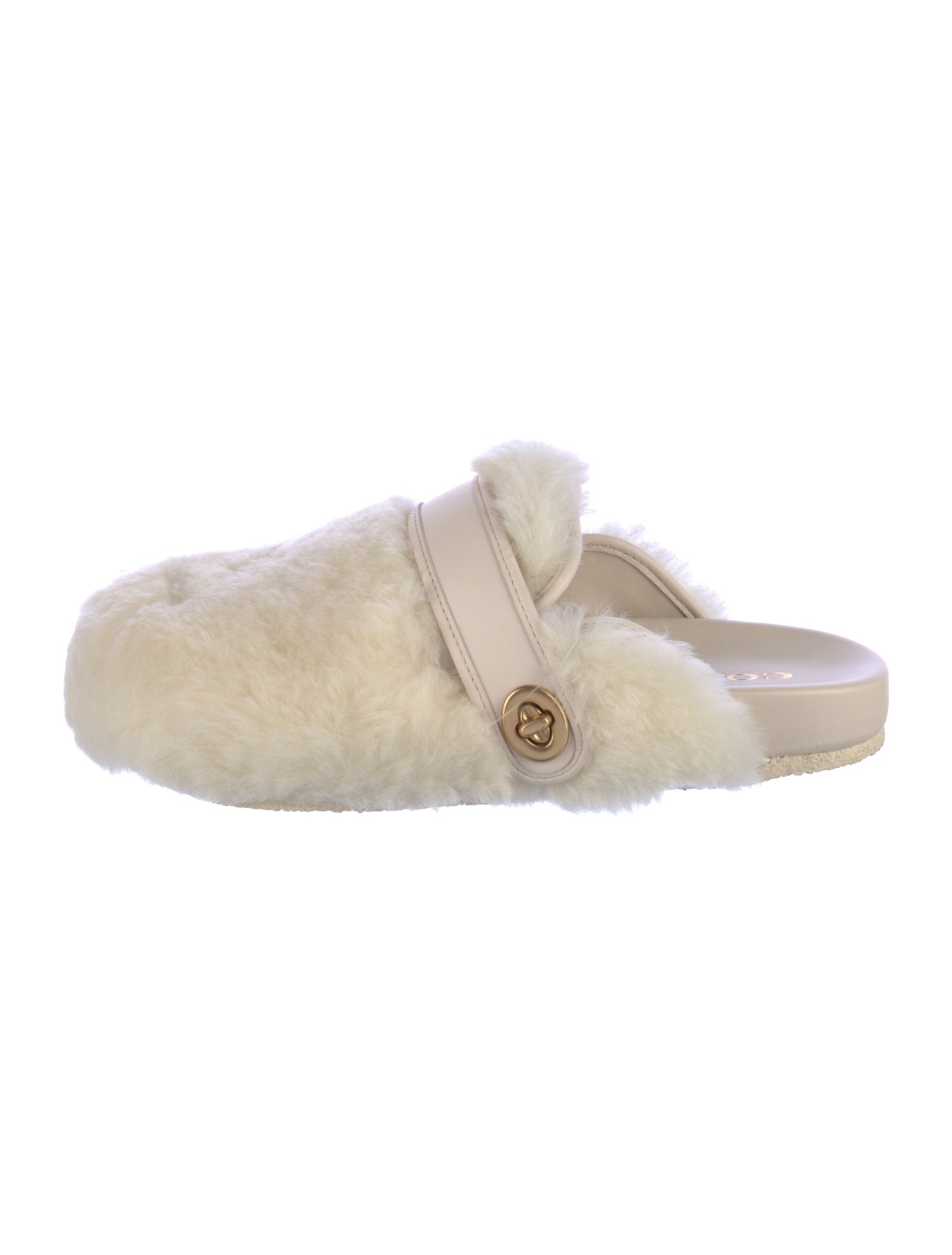 Coach Shearling Mules w/ Tags