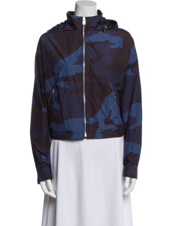 Coach Camouflage Print Biker Jacket