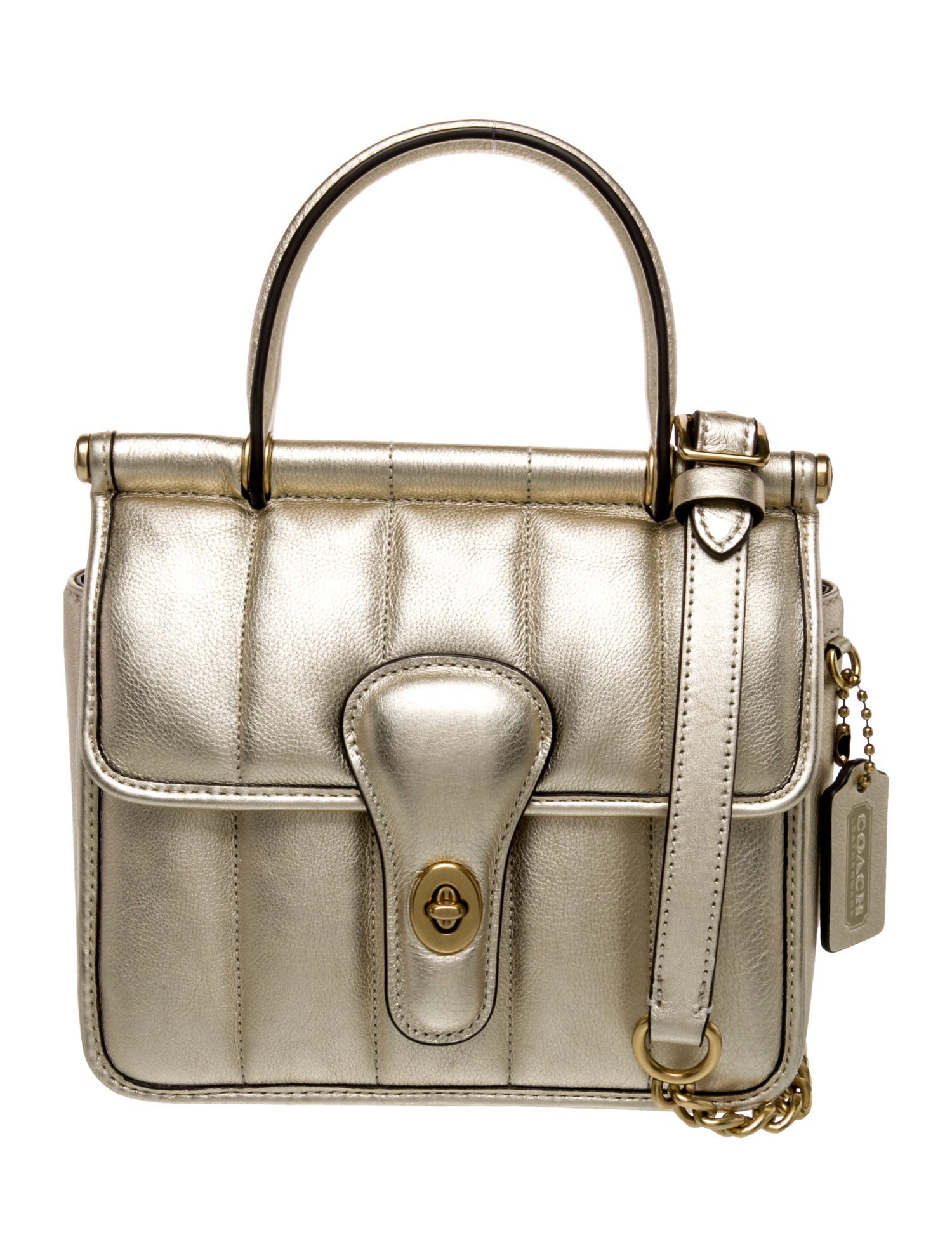 Coach Leather Top Handle Bag