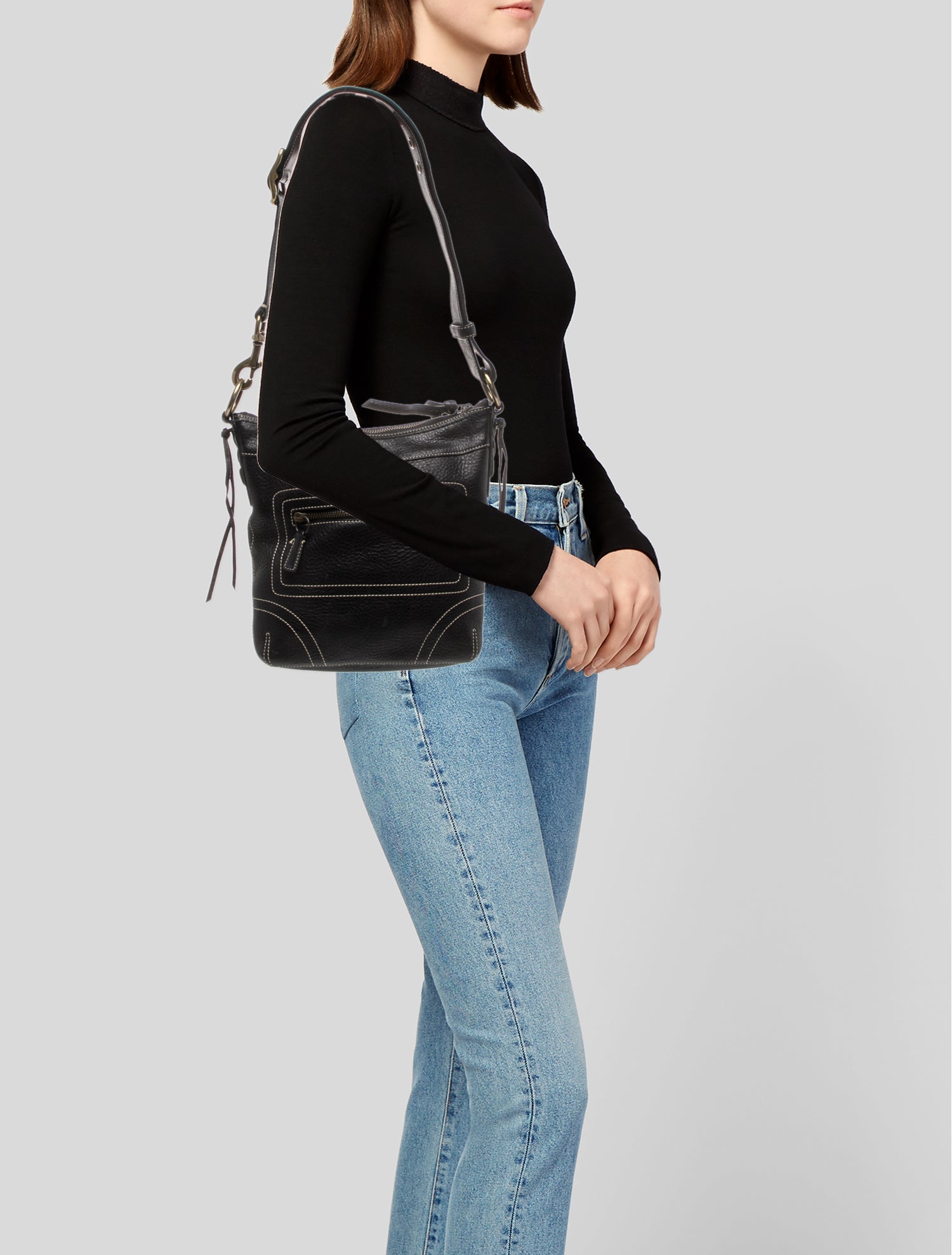 Coach Leather Shoulder Bag