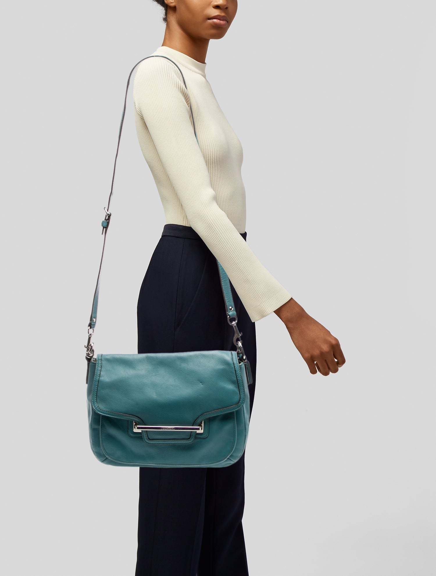 Coach Leather Shoulder Bag