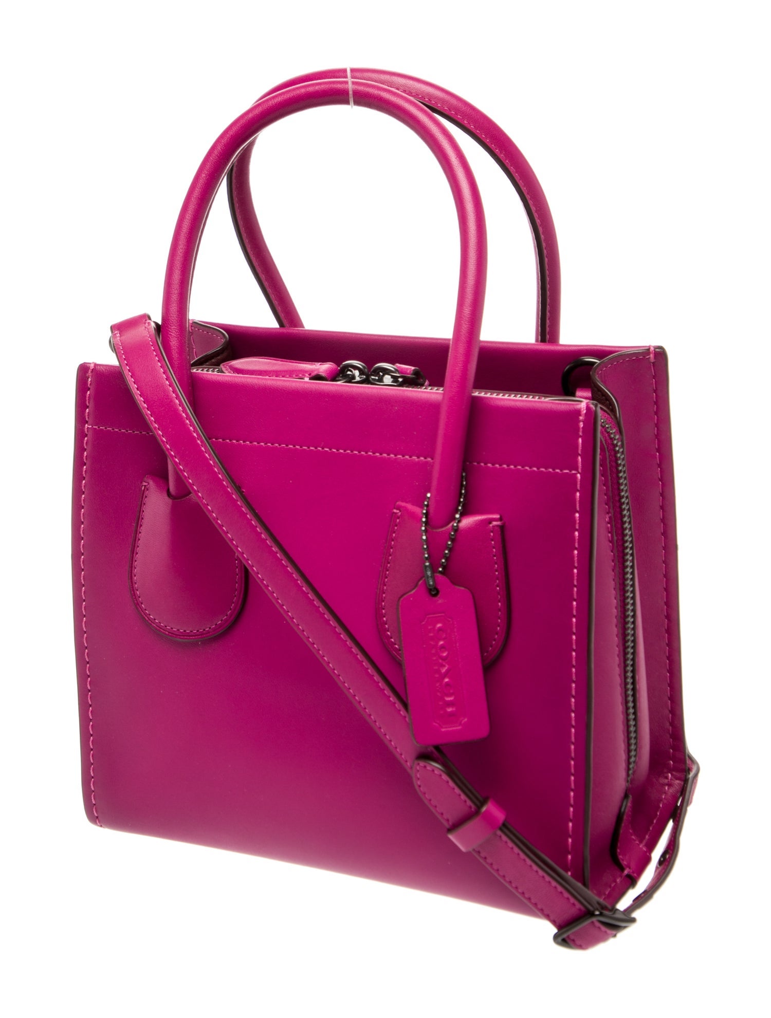 Coach Leather Top Handle Bag