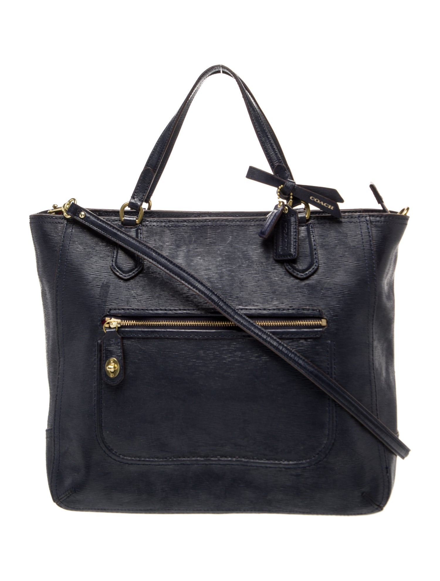 Coach Leather Top Handle Bag