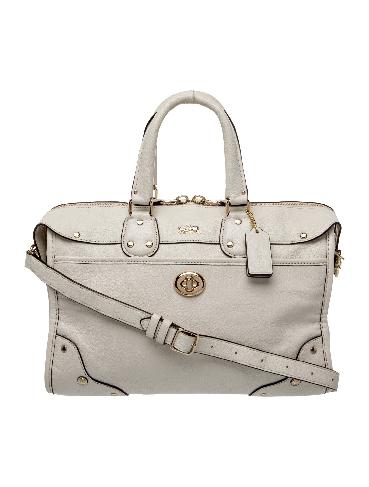 Coach Leather Top Handle Bag