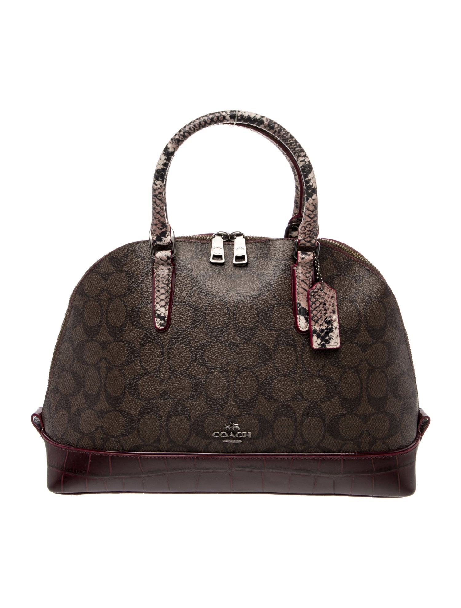 Coach Leather Top Handle Bag Small