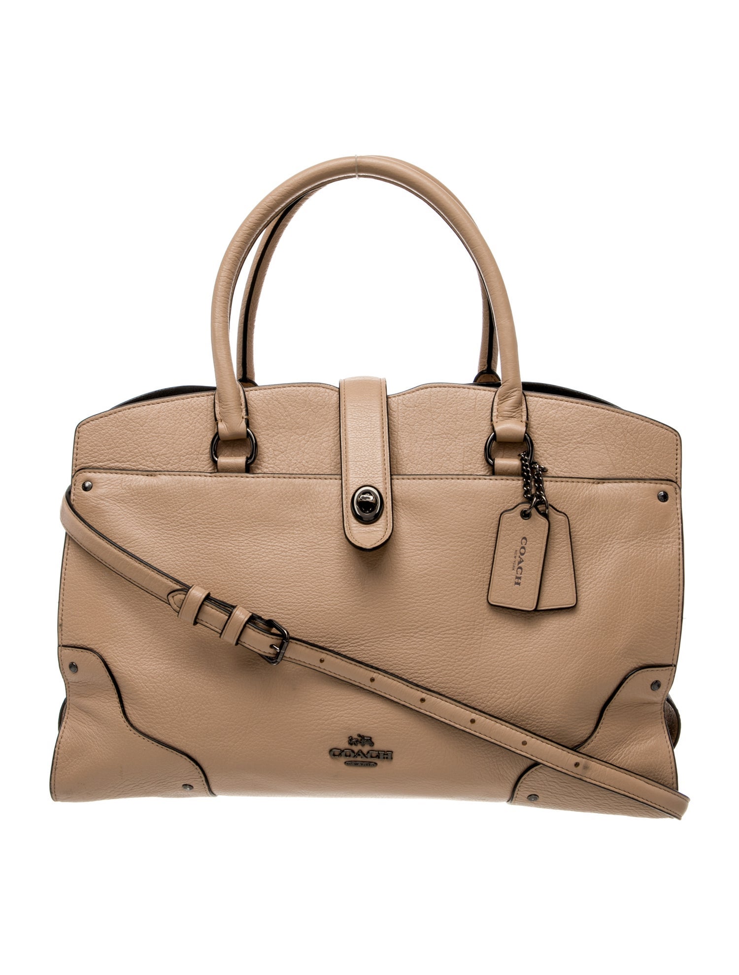 Coach Leather Shoulder Bag Medium