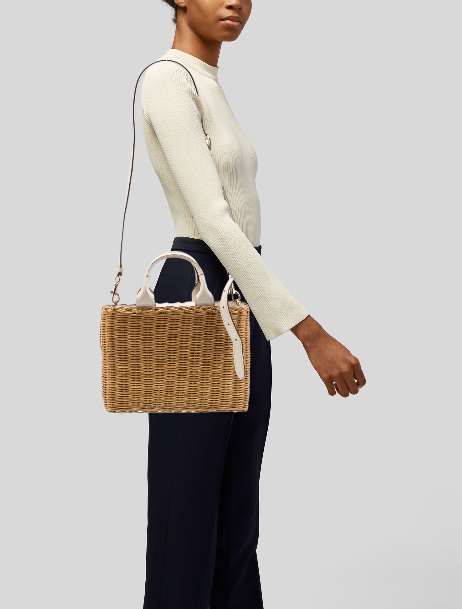 Coach Wicker Top Handle Bag