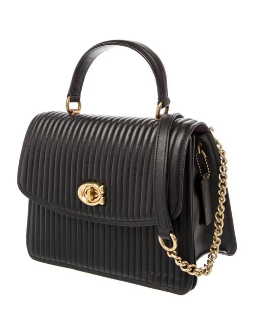 Coach Leather Top Handle Bag