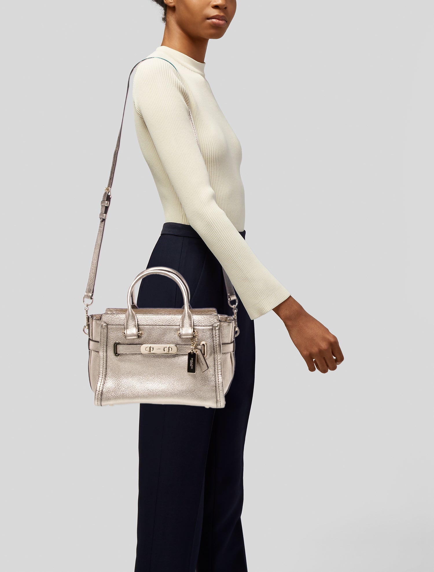 Coach Leather Shoulder Bag Small