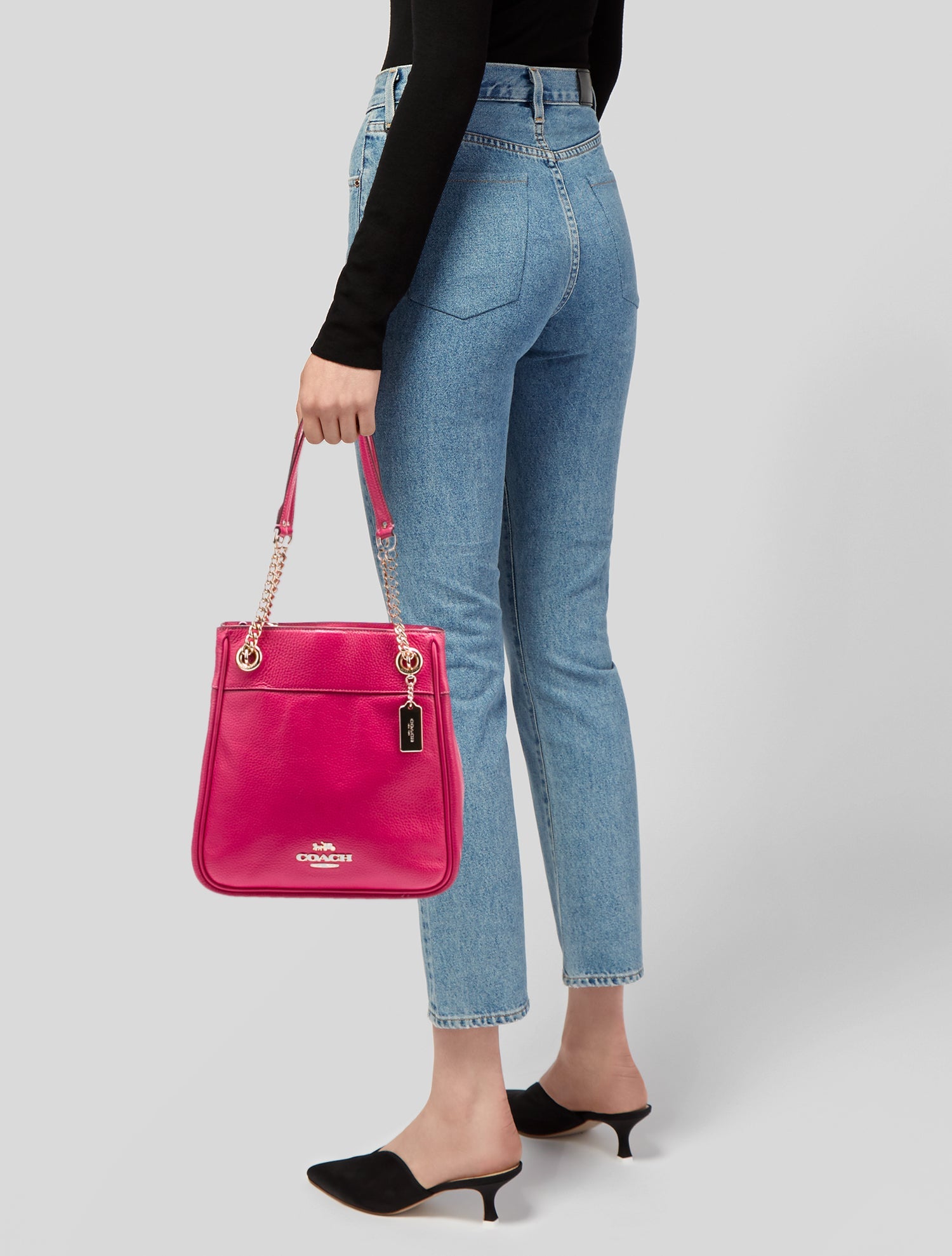 Coach Leather Bucket Bag