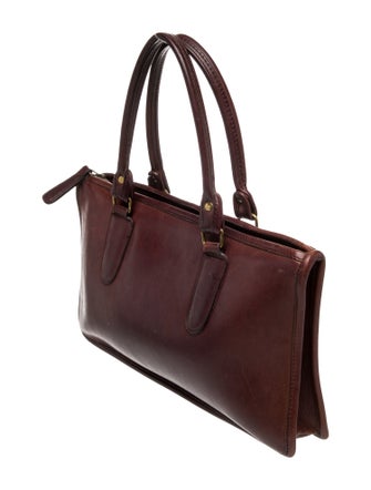 Coach Leather Top Handle Bag