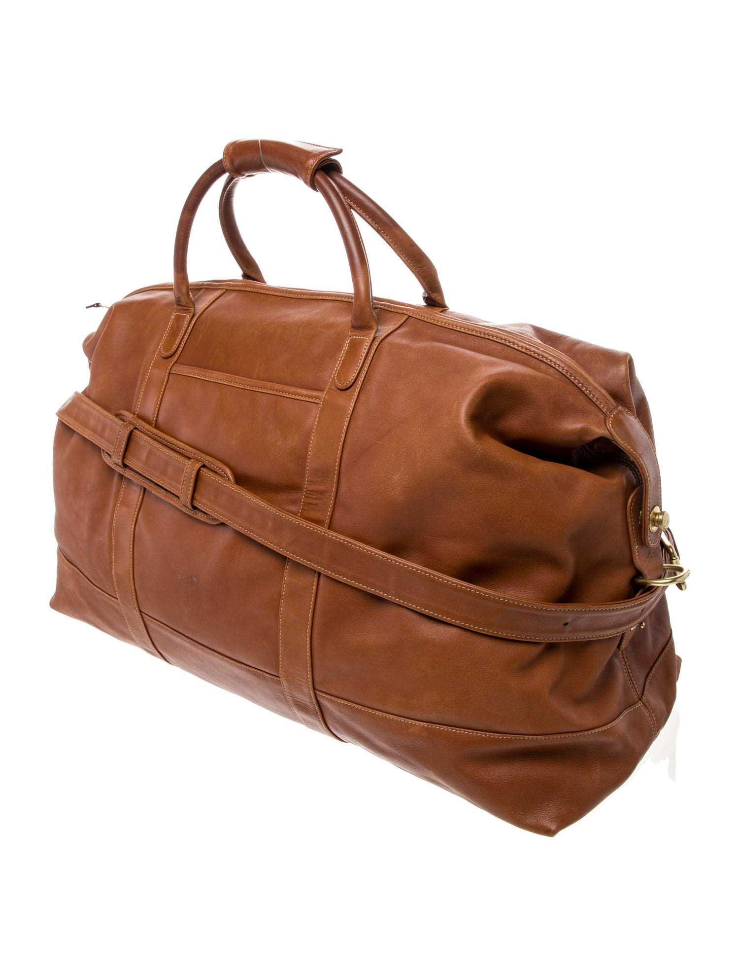 Coach Leather Weekender Bag