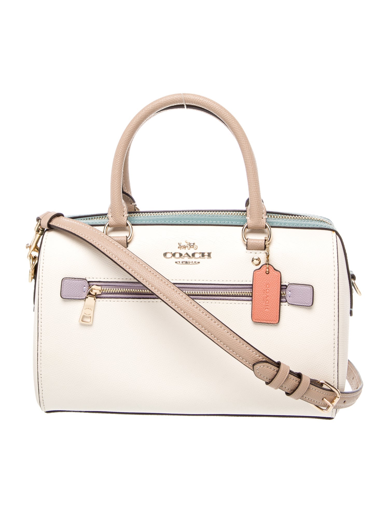 Coach Saffiano Leather Shoulder Bag