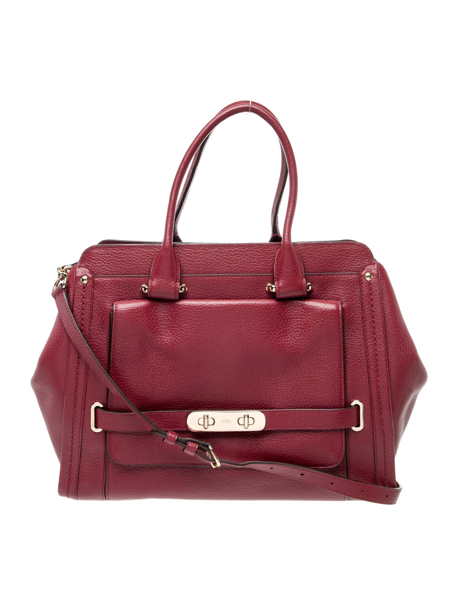 Coach Leather Top Handle Bag