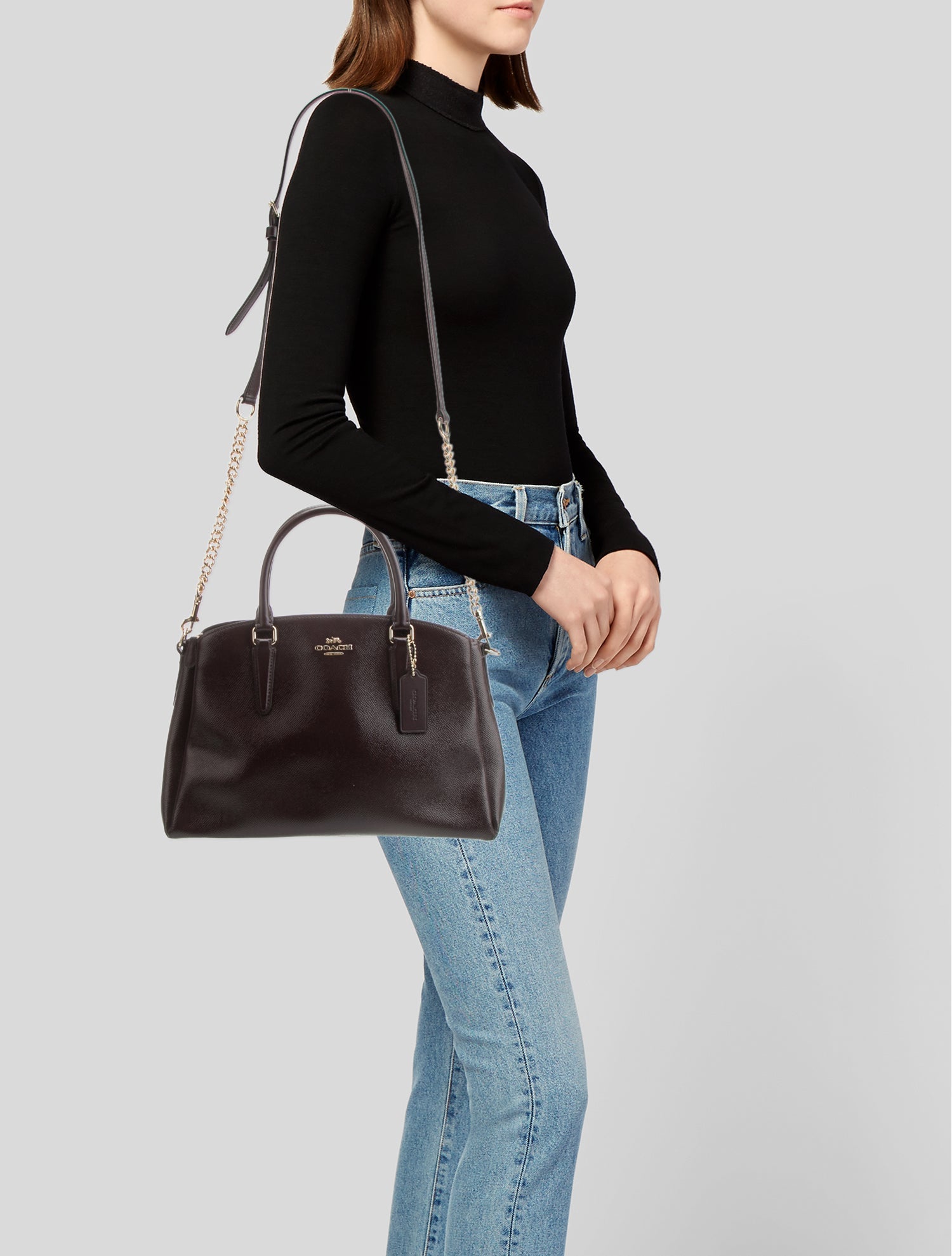 Coach Patent Leather Shoulder Bag