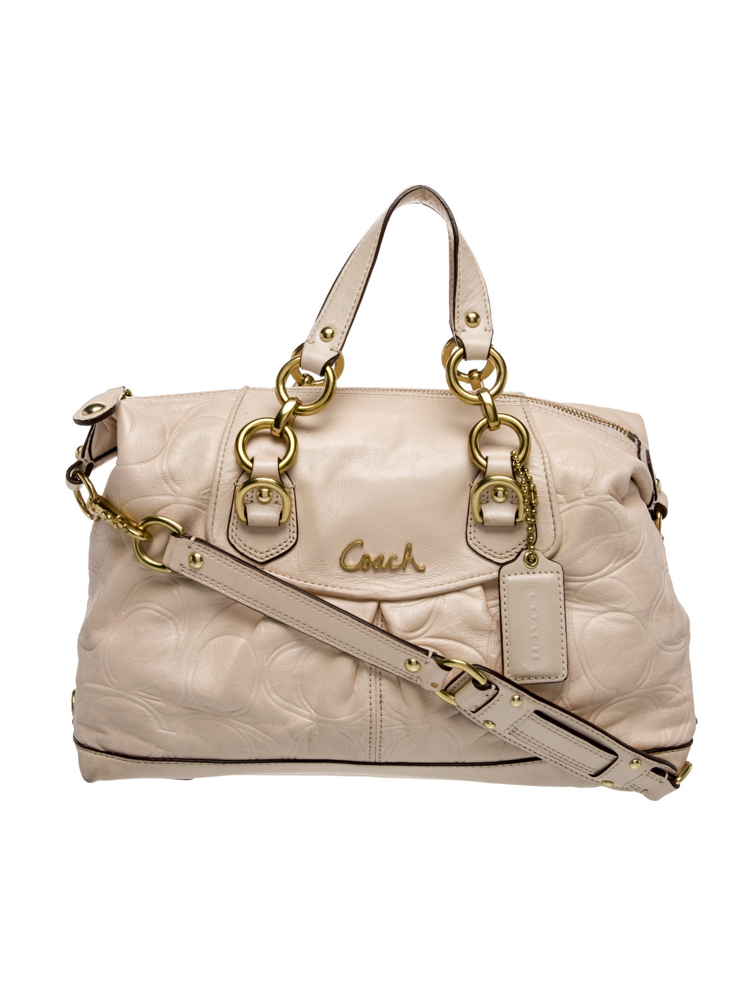 Coach Leather Top Handle Bag