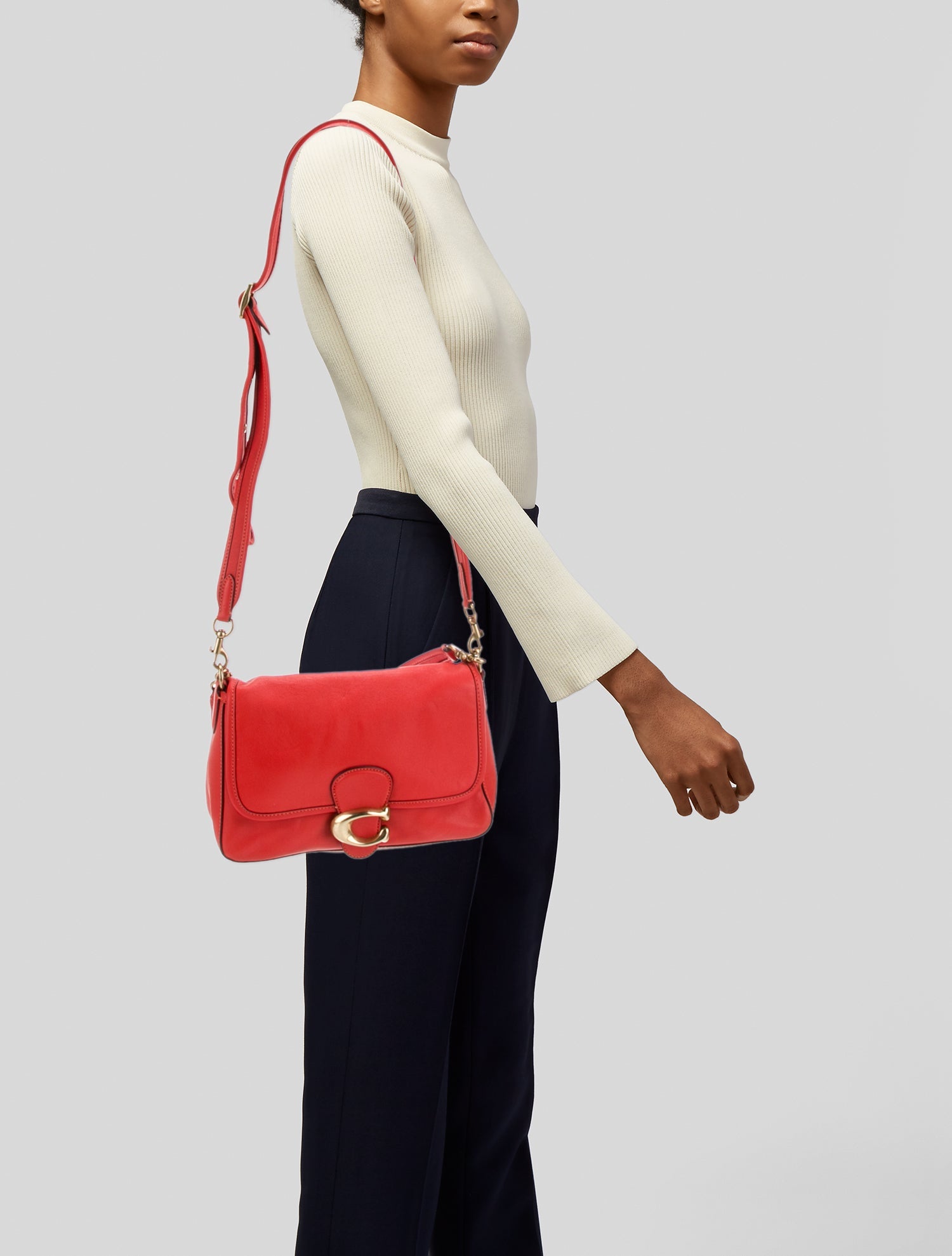 Coach Leather Shoulder Bag