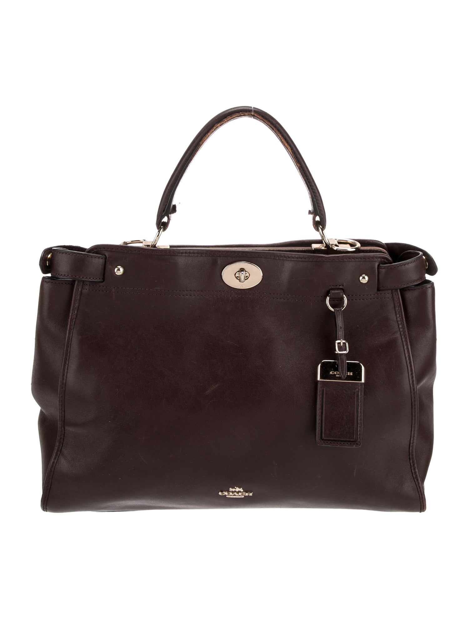 Coach Leather Top Handle Bag