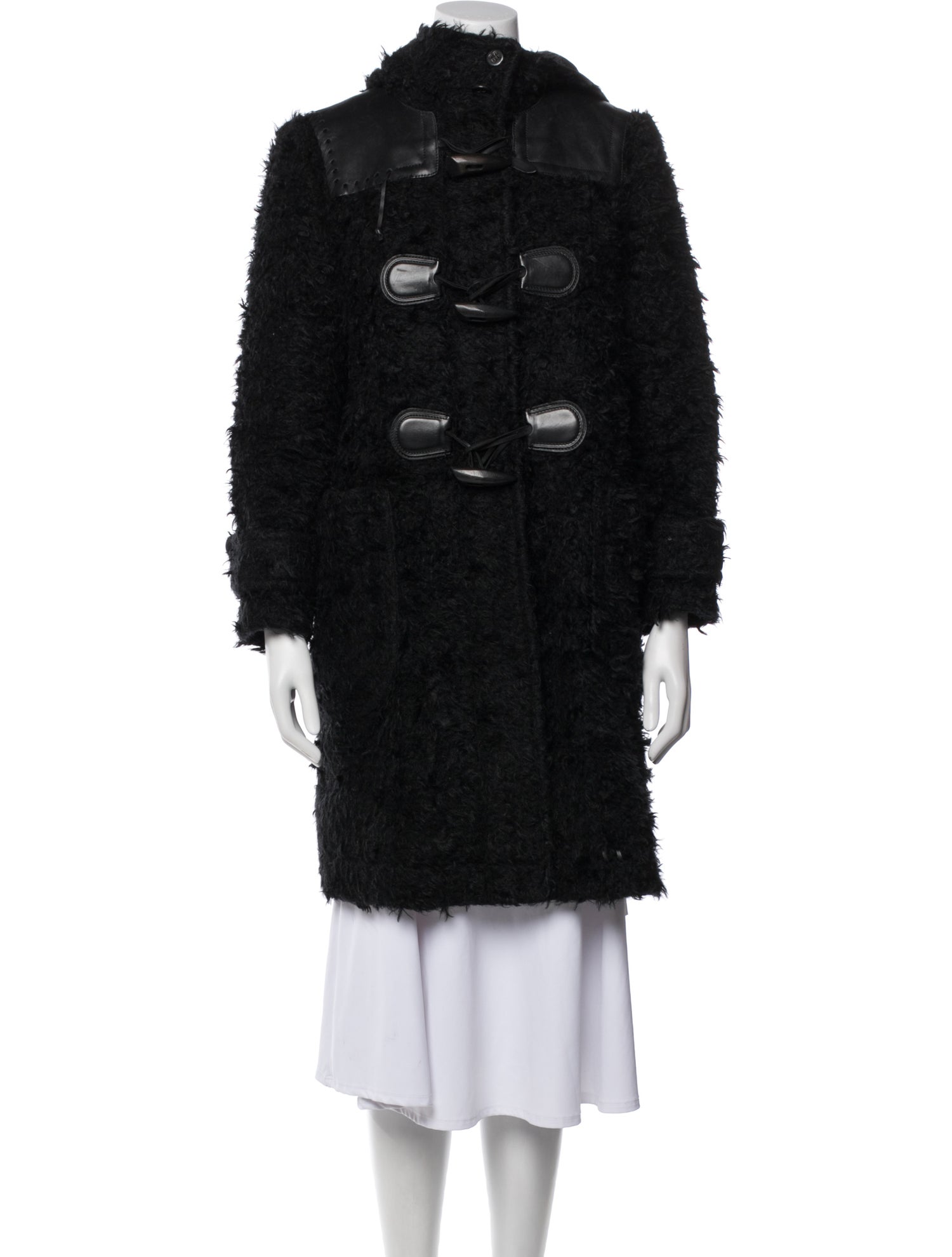 Coach Mohair Faux Fur Coat