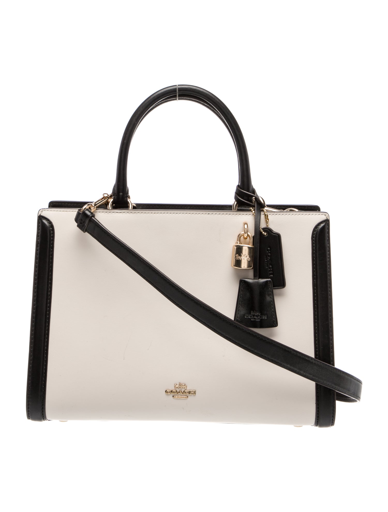 Coach Leather Top Handle Bag