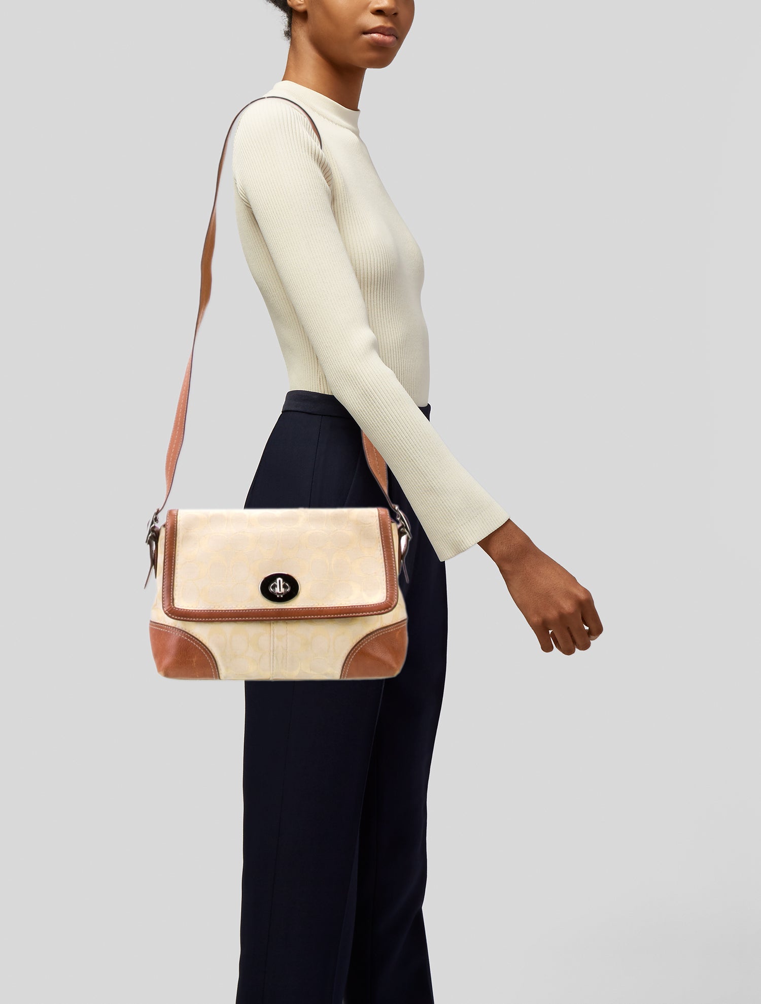 Coach Canvas Shoulder Bag