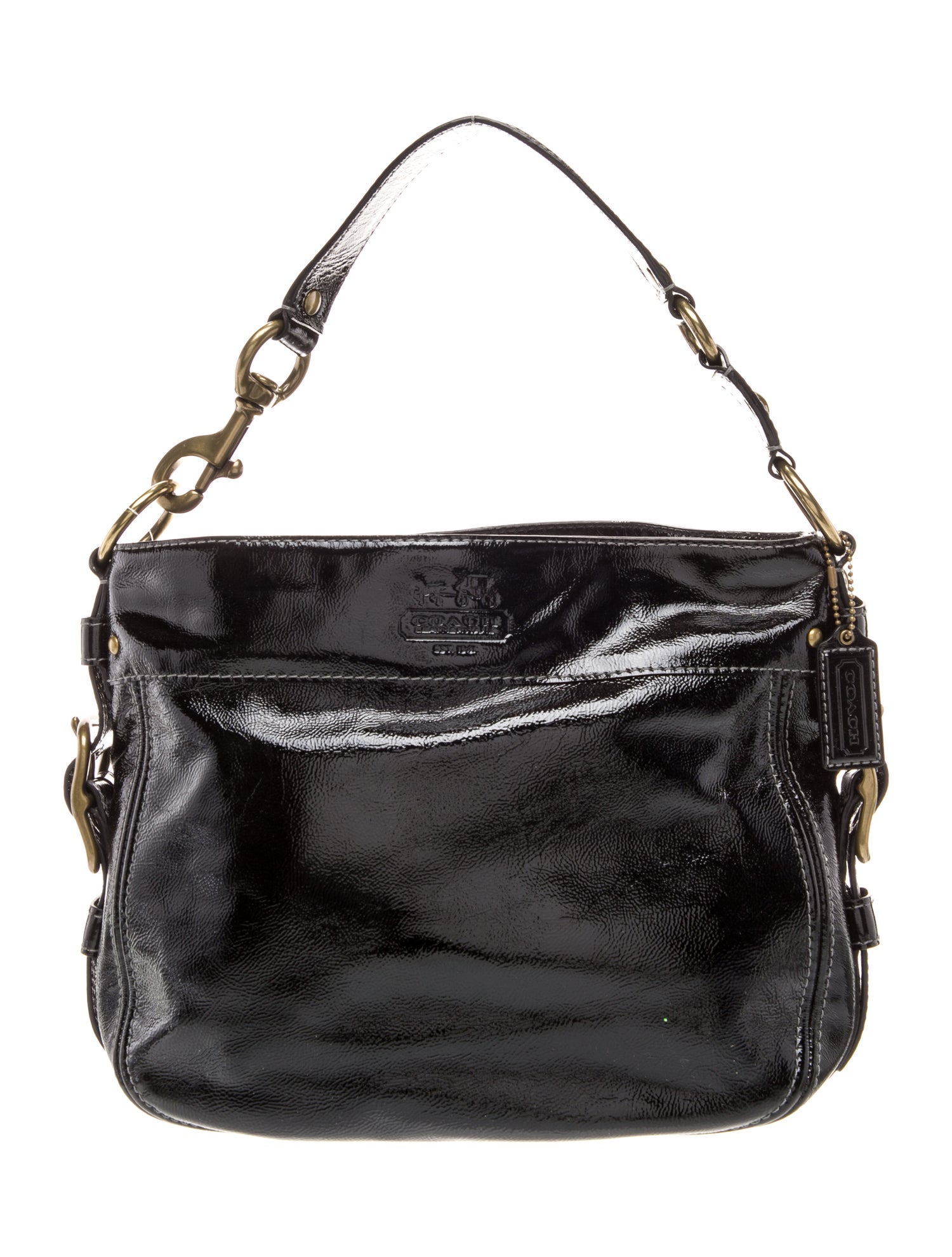 Coach Patent Leather Top Handle Bag