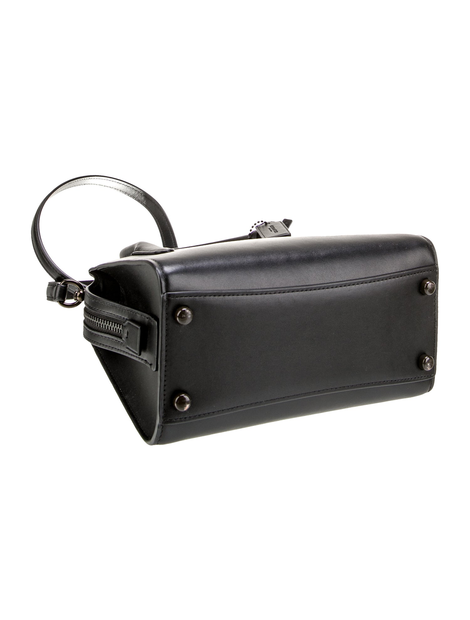 Coach Leather Top Handle Bag