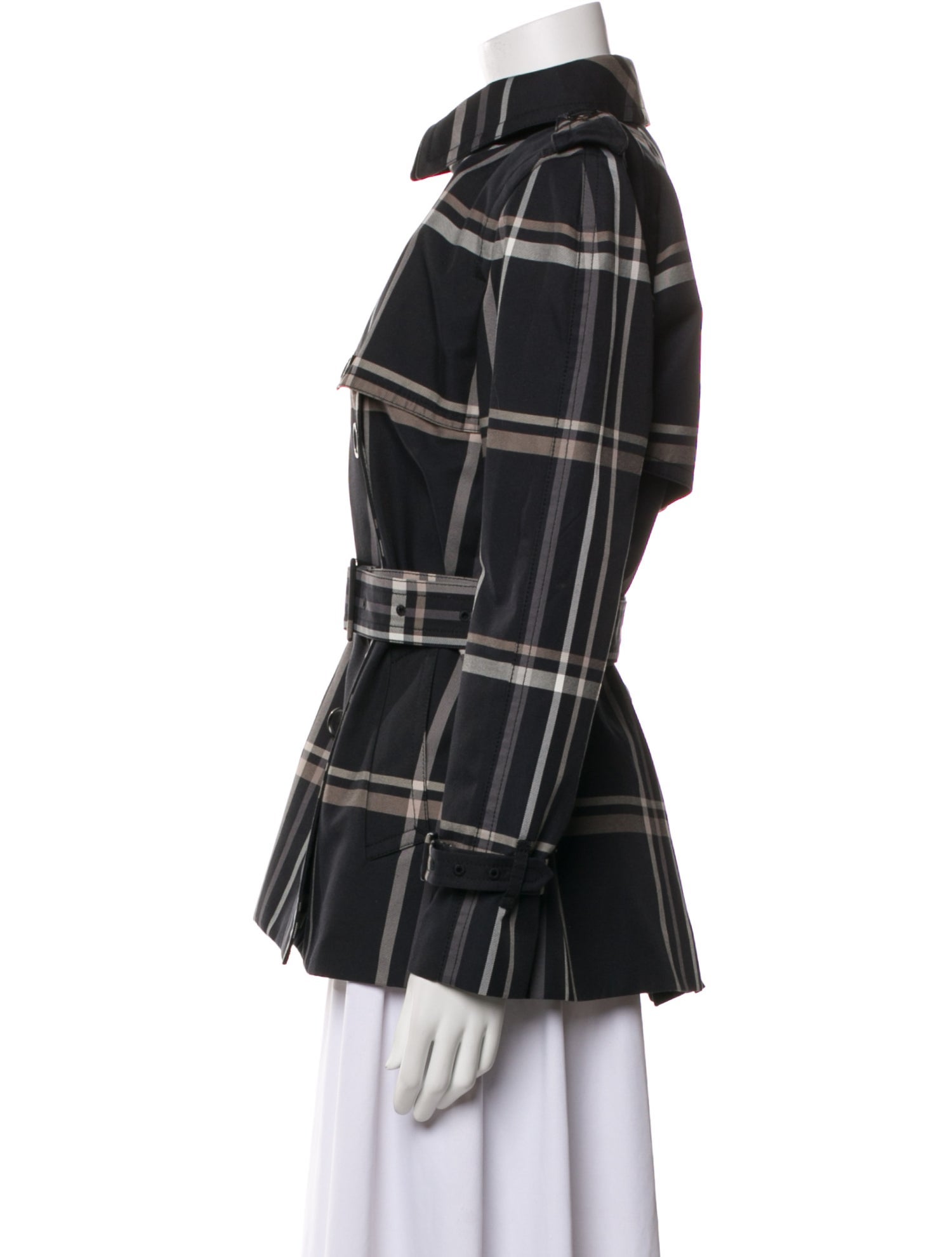 Coach Plaid Print Jacket