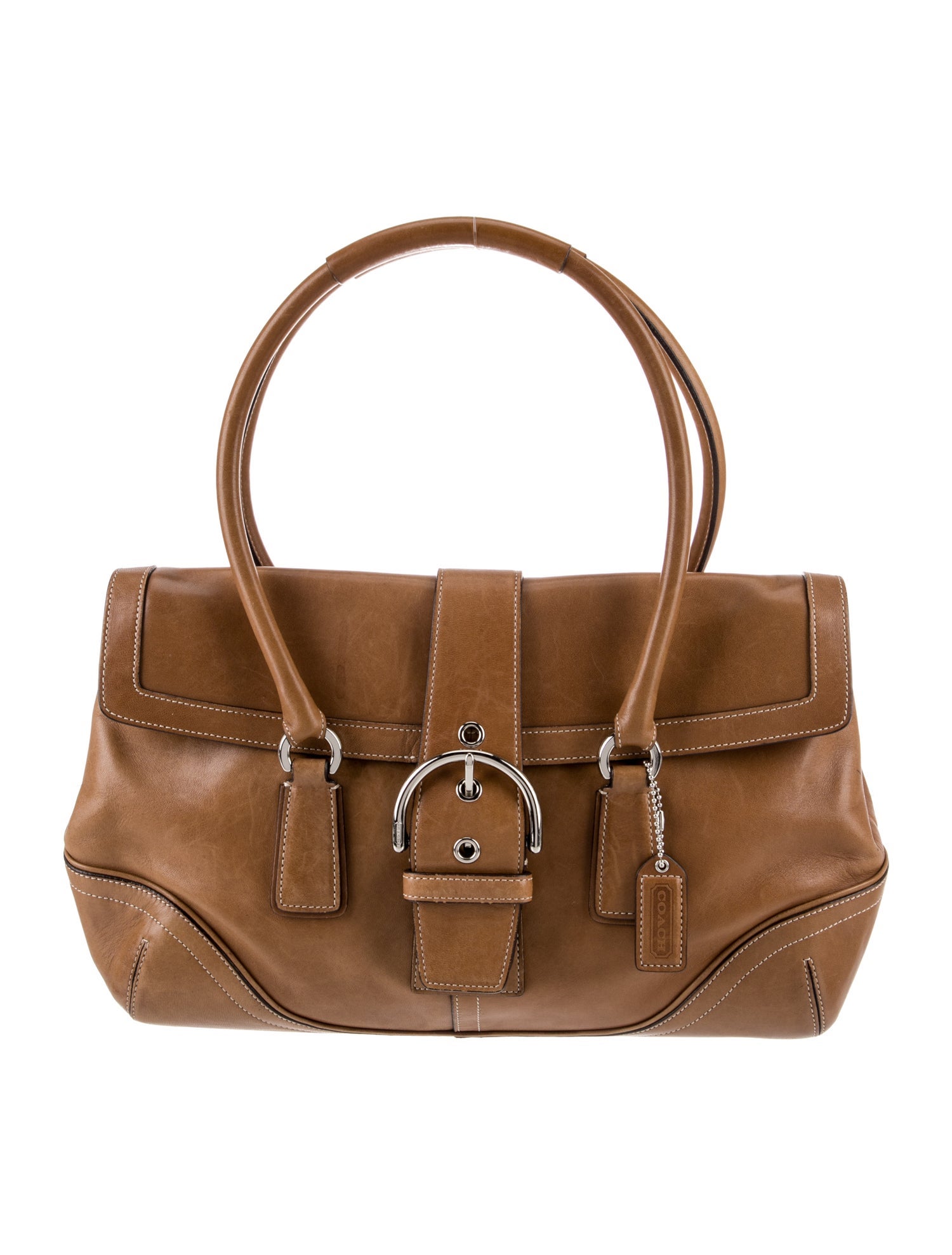 Coach Leather Top Handle Bag