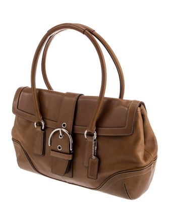 Coach Leather Top Handle Bag