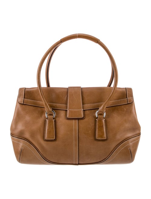 Coach Leather Top Handle Bag