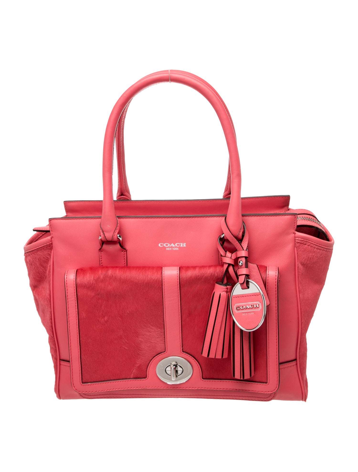 Coach Leather Top Handle Bag