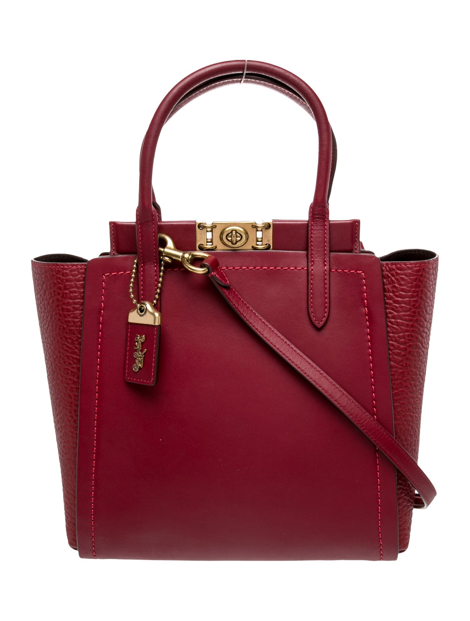 Coach Leather Top Handle Bag