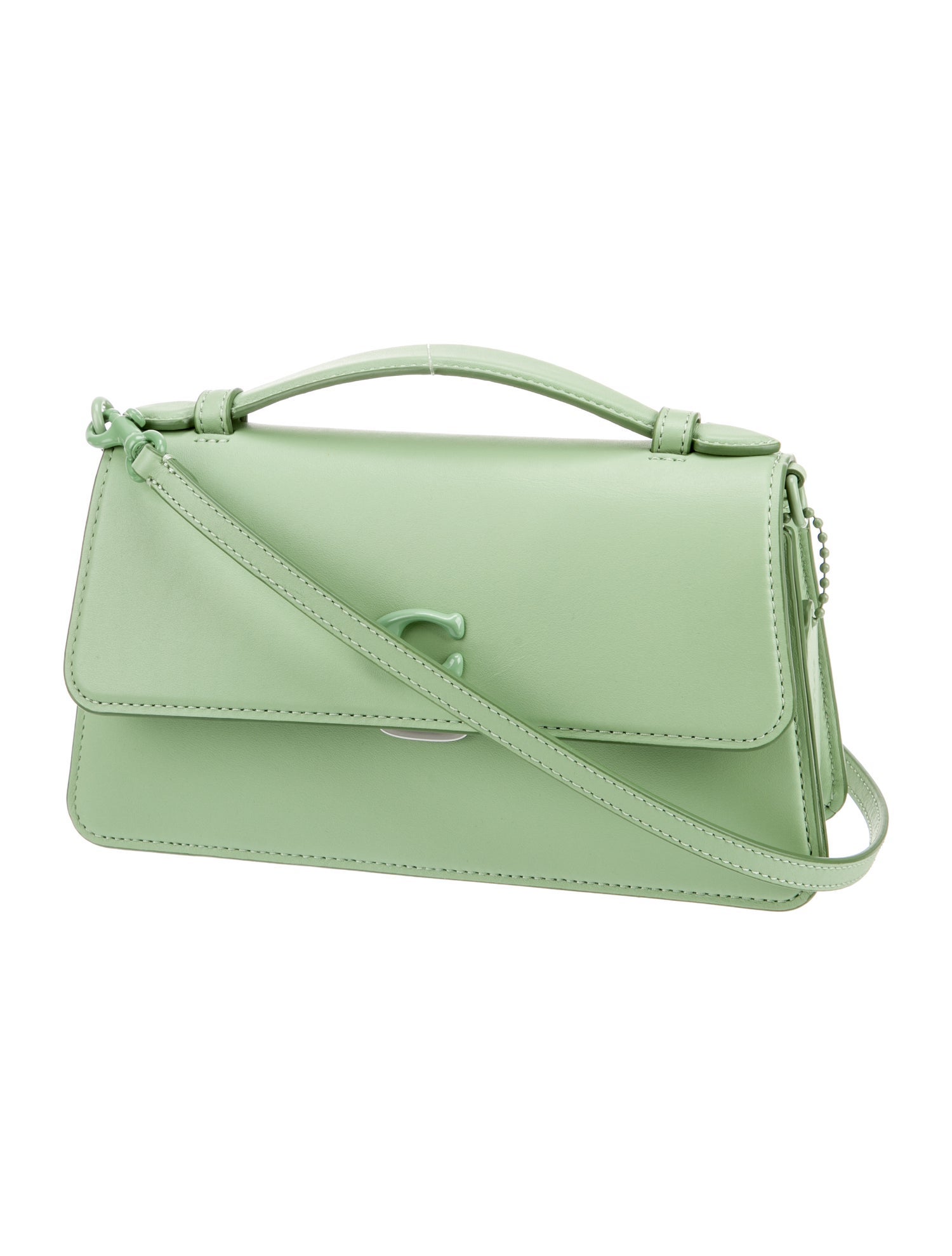 Coach Leather Top Handle Bag