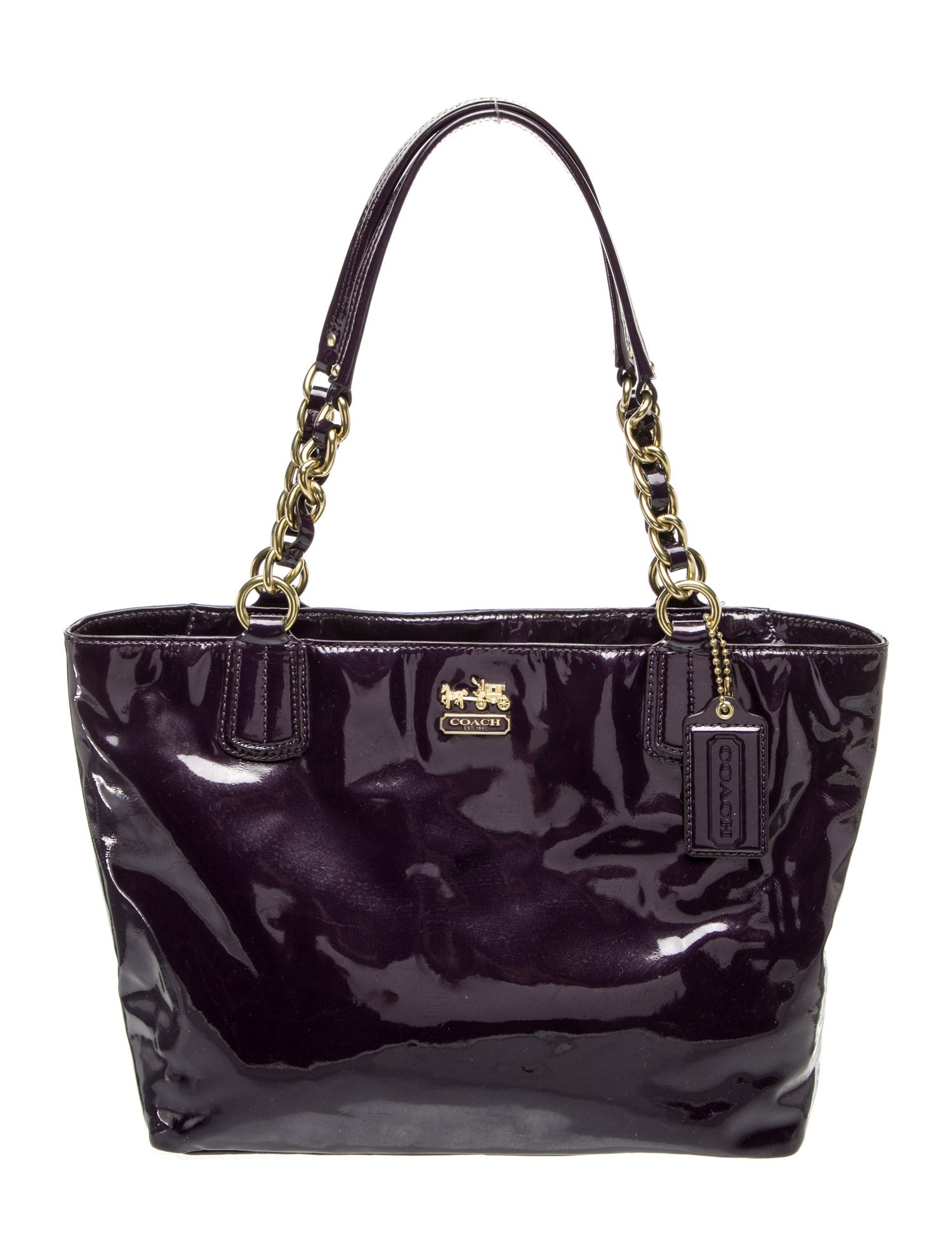 Coach Patent Leather Shoulder Bag