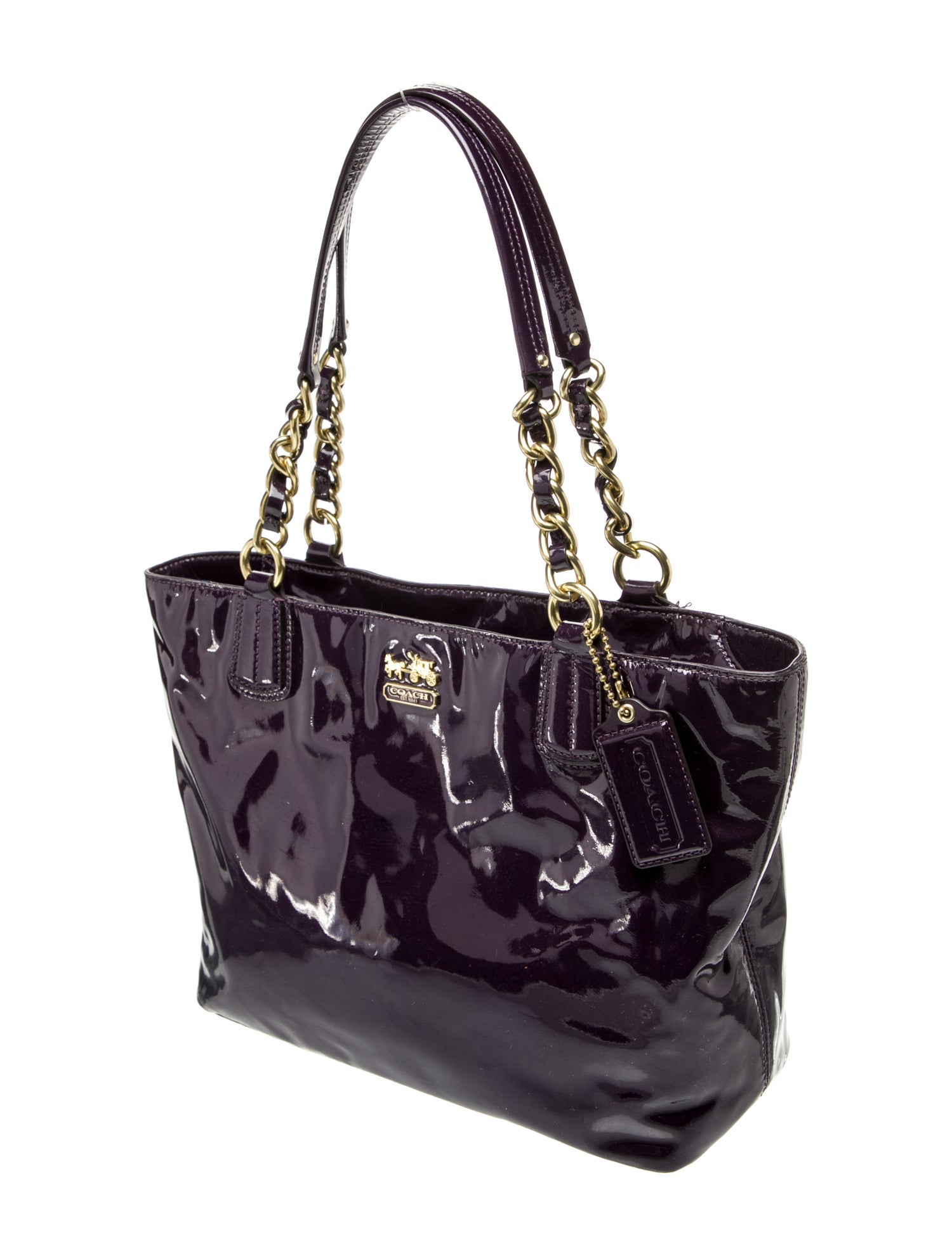 Coach Patent Leather Shoulder Bag