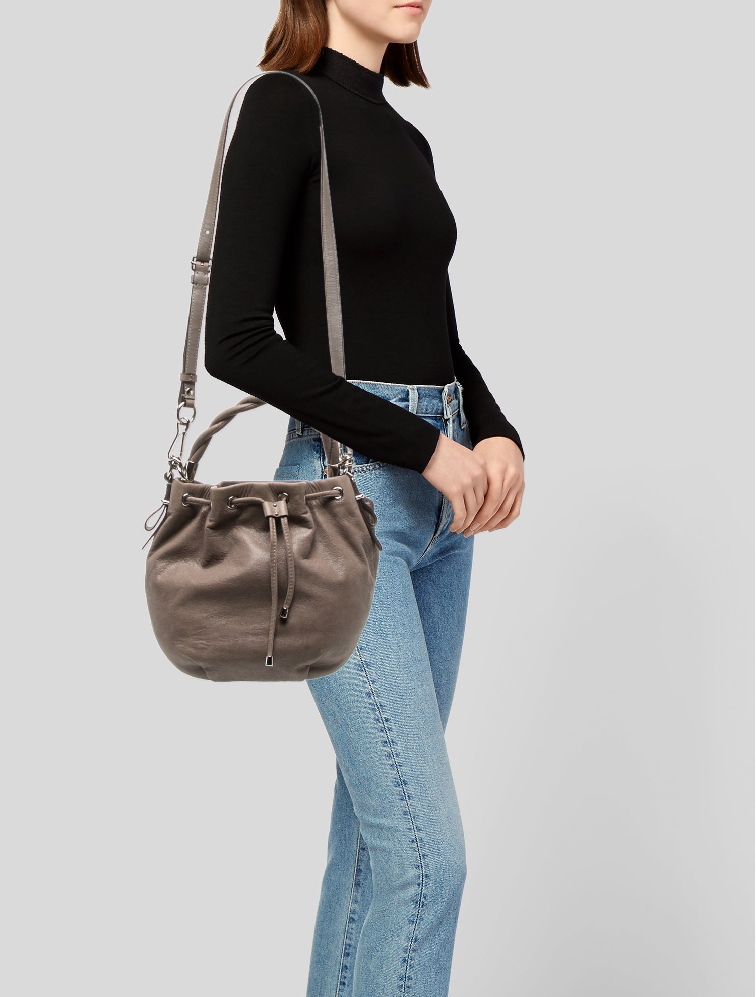 Coach Leather Bucket Bag