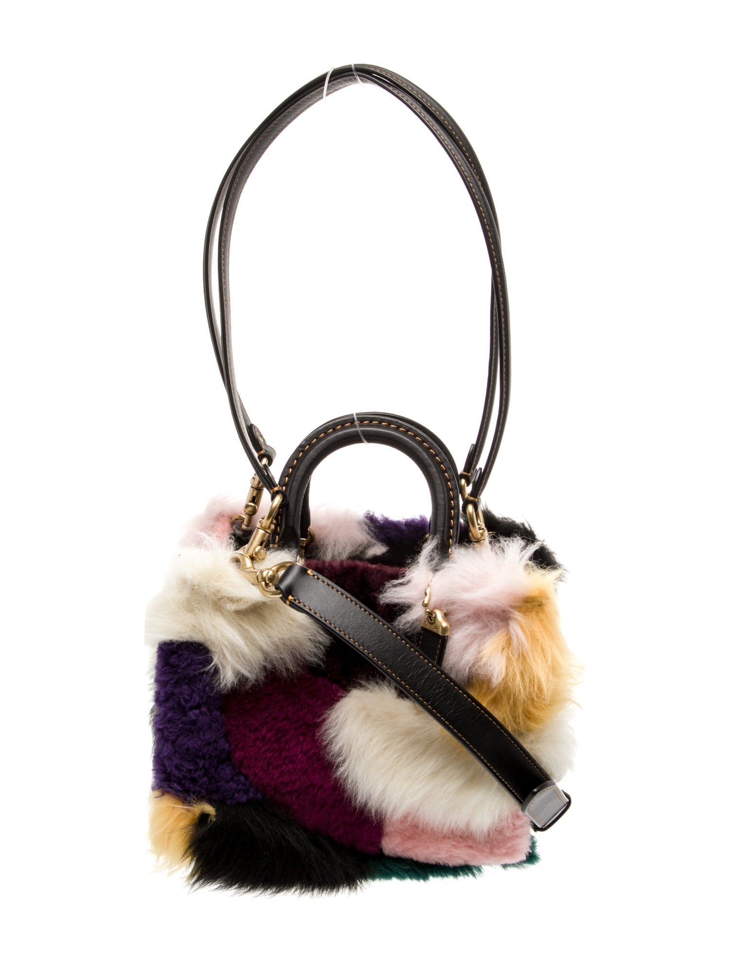 Coach Fur Top Handle Bag