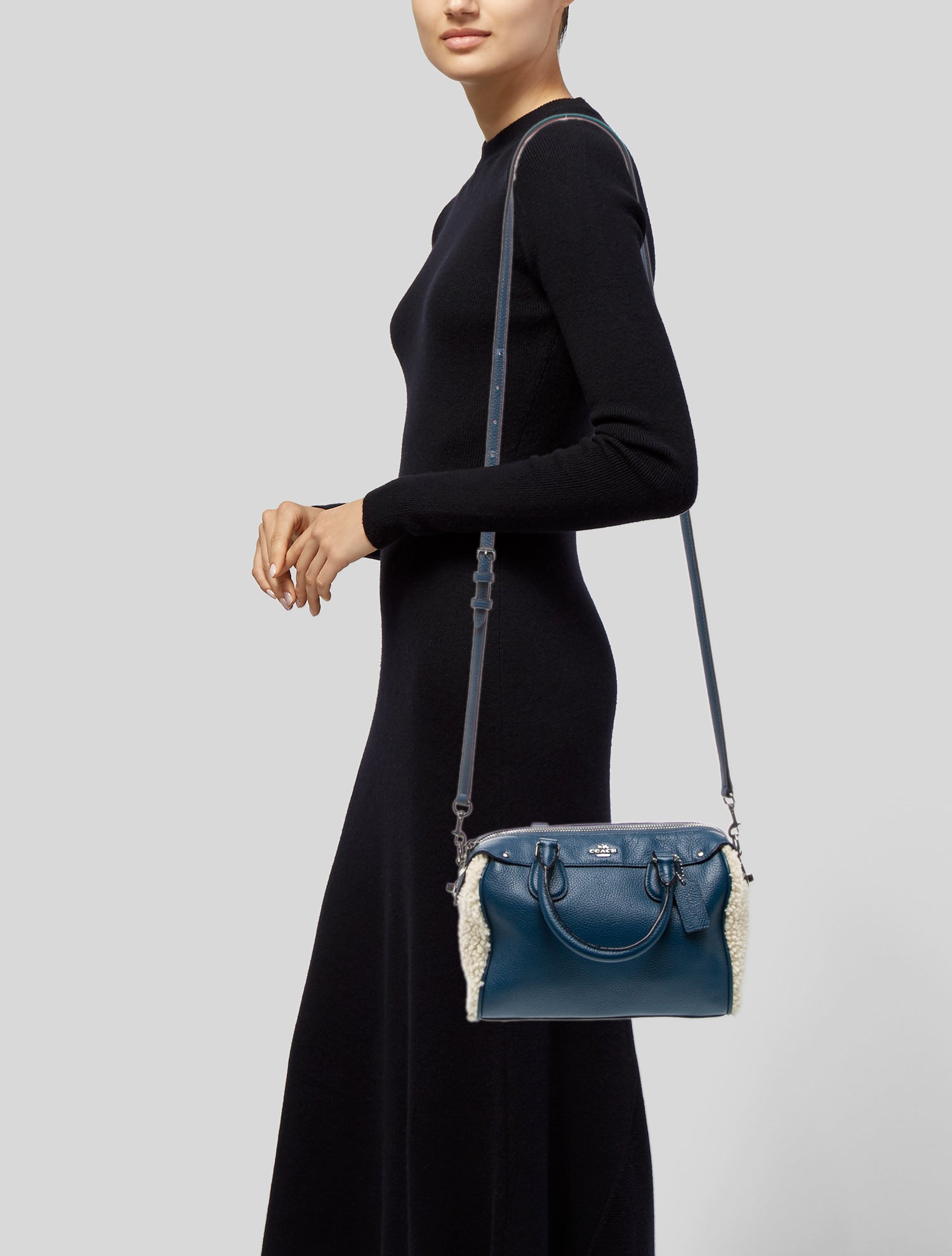 Coach Leather Top Handle Bag