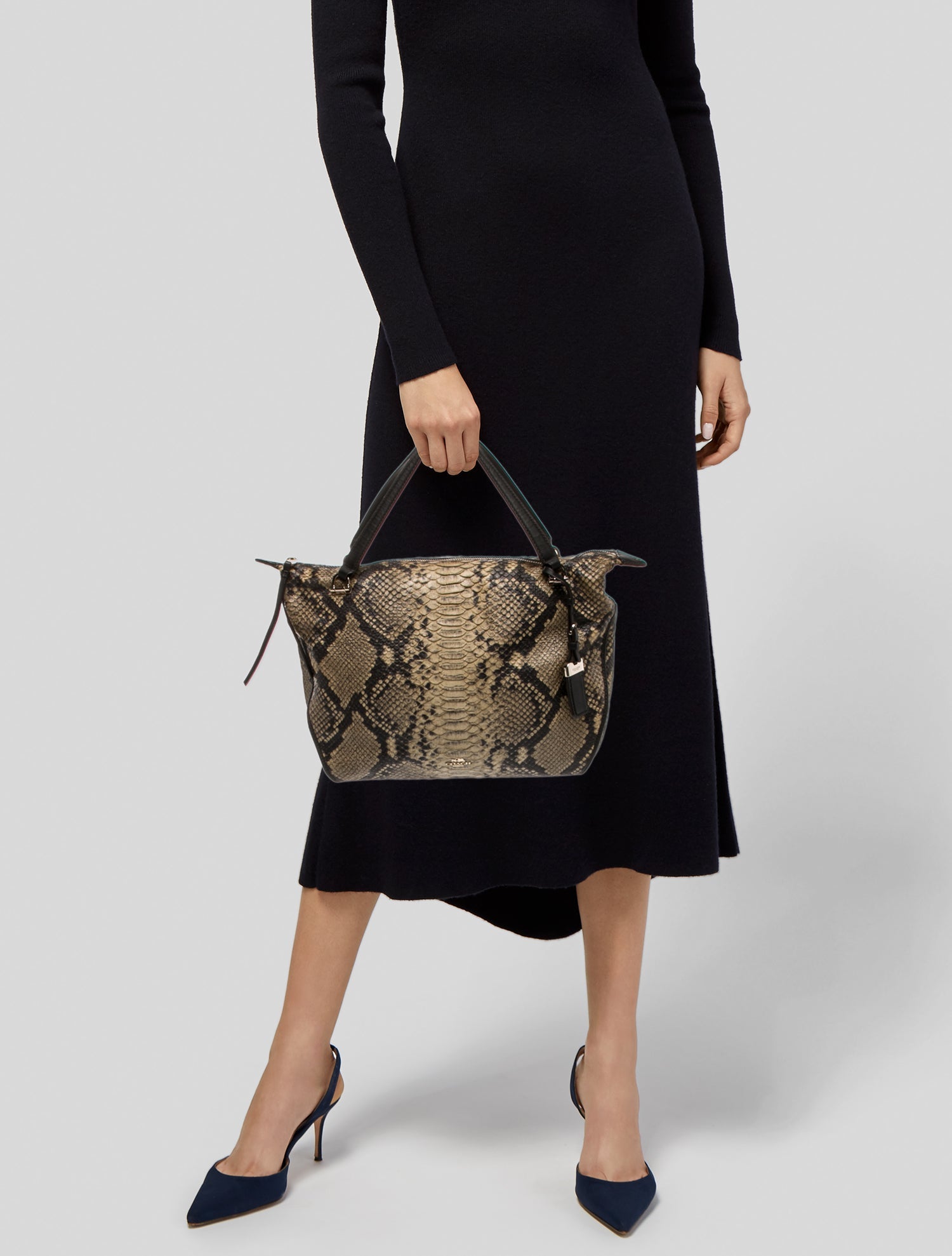 Coach Snakeskin Shoulder Bag