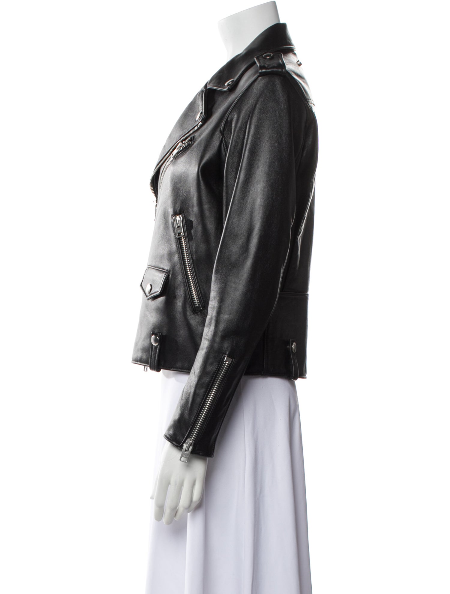 Coach Lamb Leather Biker Jacket