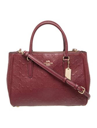 Coach Leather Top Handle Bag