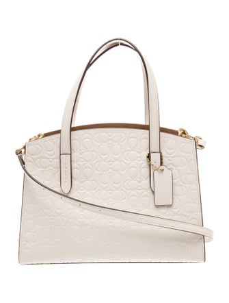 Coach Leather Top Handle Bag