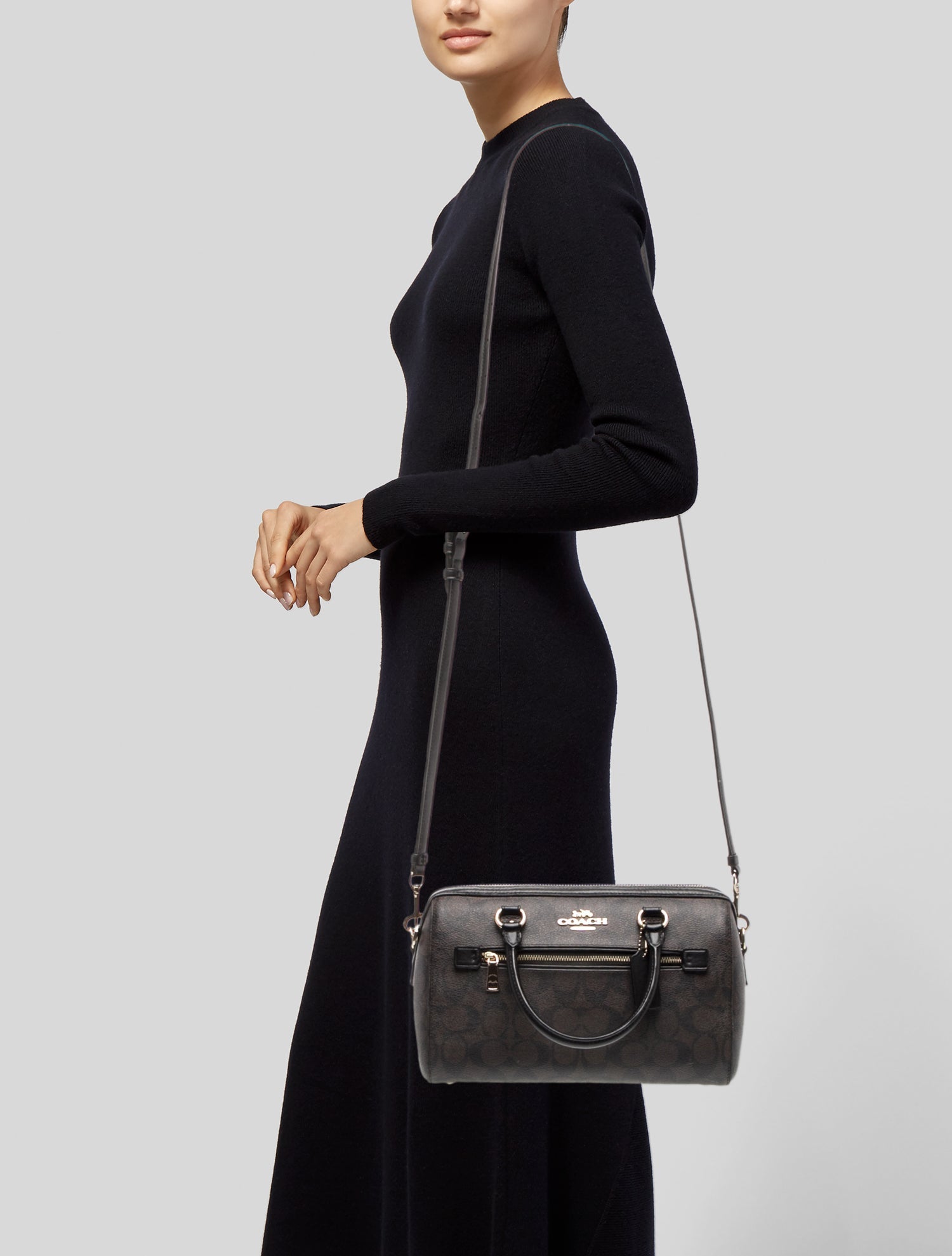 Coach Leather Top Handle Bag