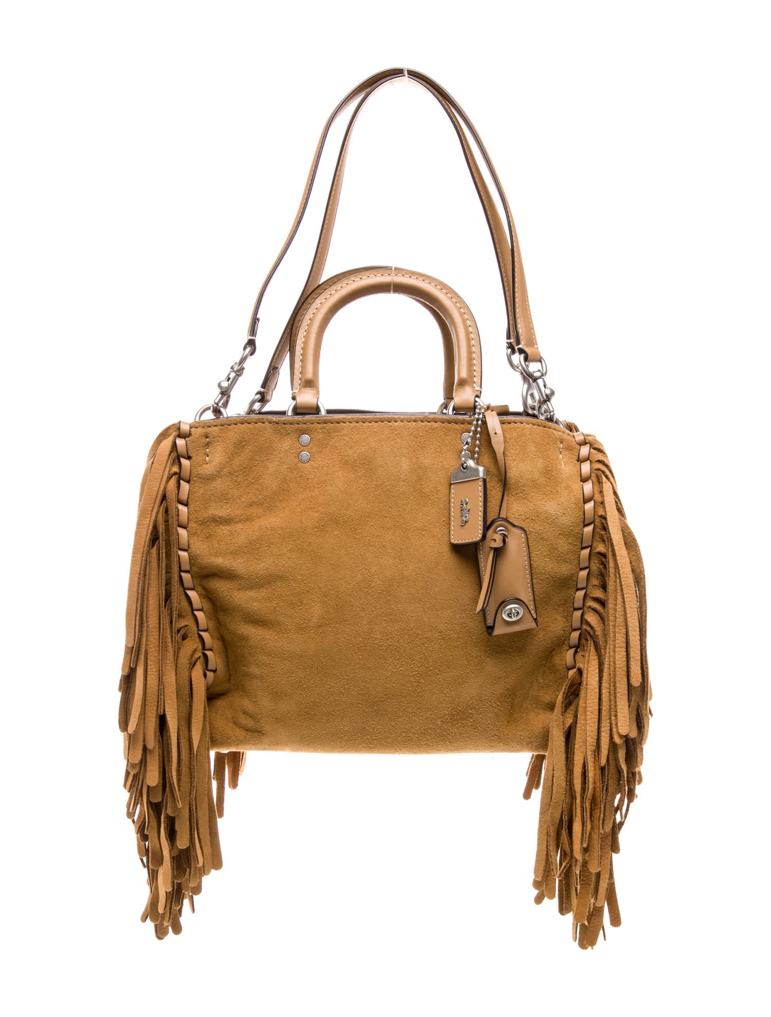 Coach Suede Top Handle Bag